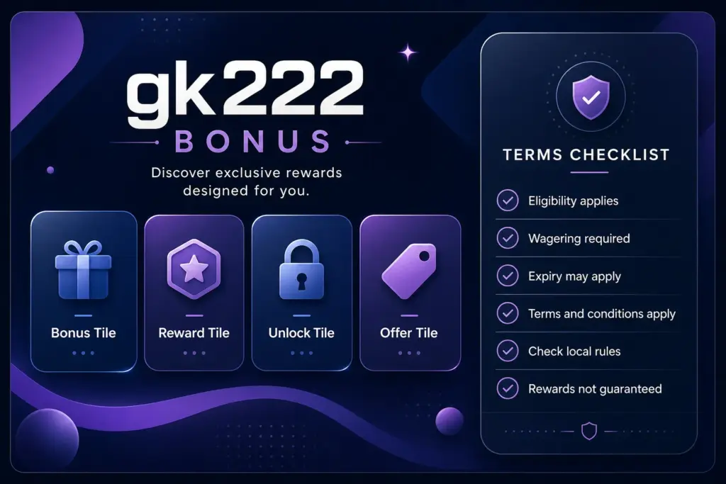 GK222 bonus wagering terms guide
