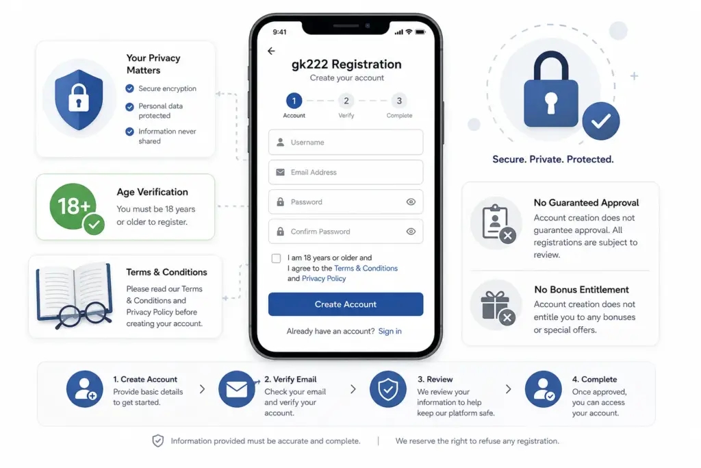 GK222 registration account verification guide